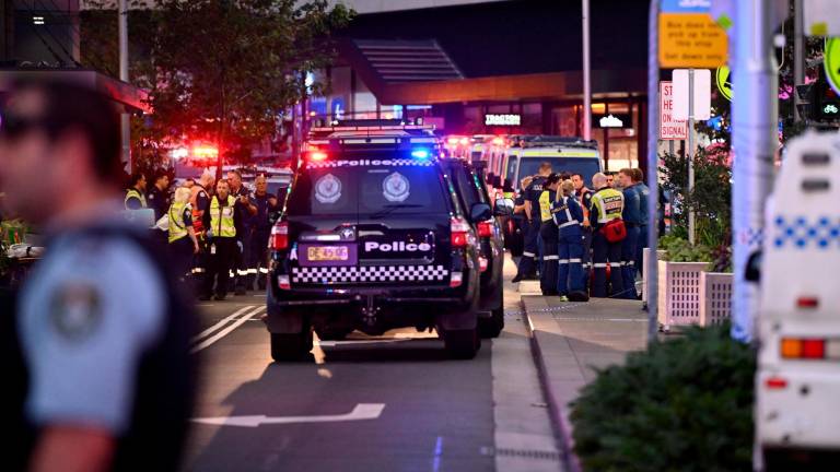 La policía australiana junto al lugar de los hechos. Foto: EFE