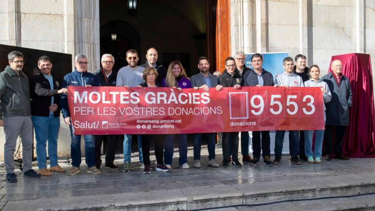 La plaça de la Font de Tarragona ha acollit la cloenda de la Marató. Foto: Cedida