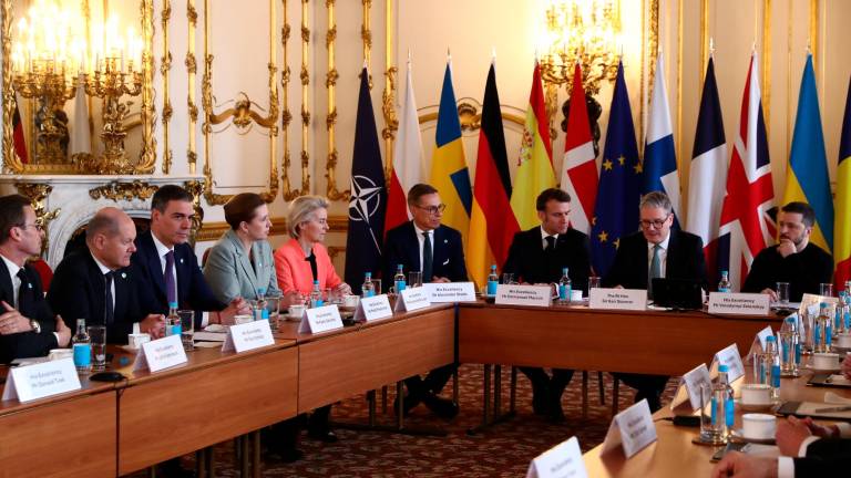 Imagen de la cumbre de los líderes europeos. Foto: EFE