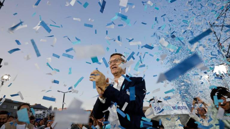 El candidato del PP, Alberto Núñez Feijóo. FOTO: EFE