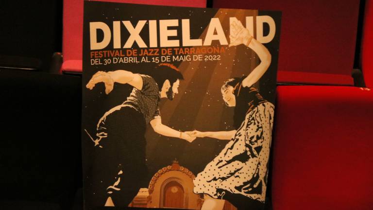 El cartel del Festival Dixieland de este año. Foto: Mar Rovira (ACN)