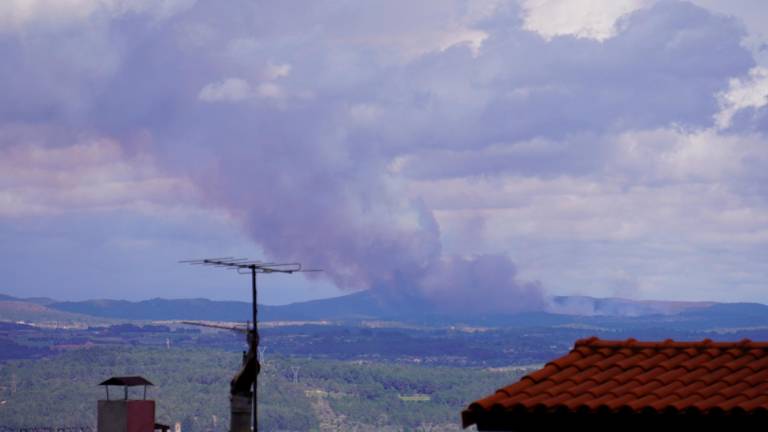 El incendio era visible desde kilómetros de distancia. Foto: Àngel Juanpere