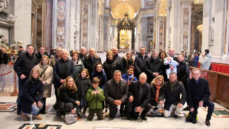 Delegació que es va desplaçar fins a Roma amb motiu del Premi Gran Gresol. FOTO: Cedida