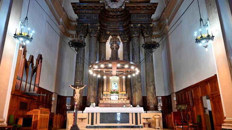 L’interior de l’església de Sant Francesc de Reus celebra avui el seu aniversari. FOTO: alfredo gonzález