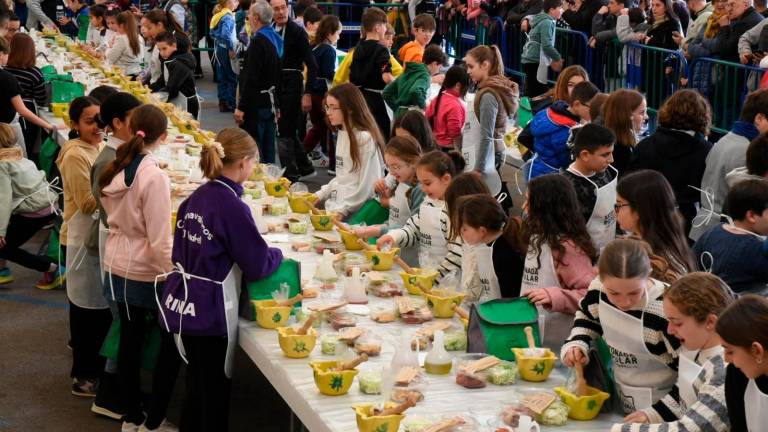 La exhibición de jóvenes xatonaires en El Vendrell. FOTO. AJUNT VENDRELL