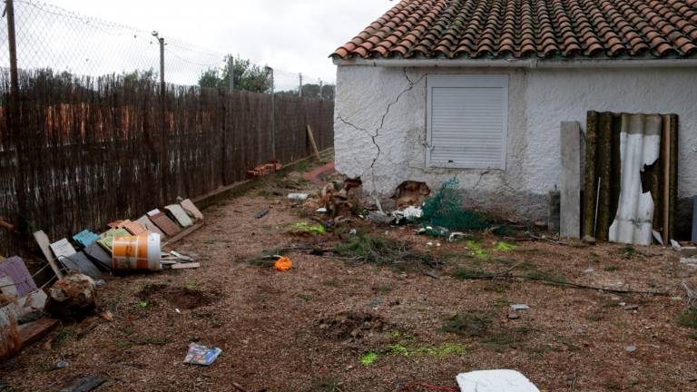 El coche se estampó contra el muro de una casa. Foto: ACN