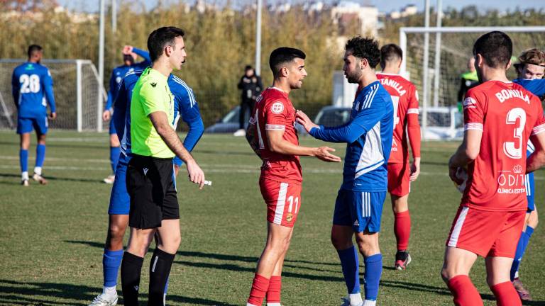 Andy Escudero fue el autor del único gol en el amistoso del Nàstic en Salou. foto: àngel ullate