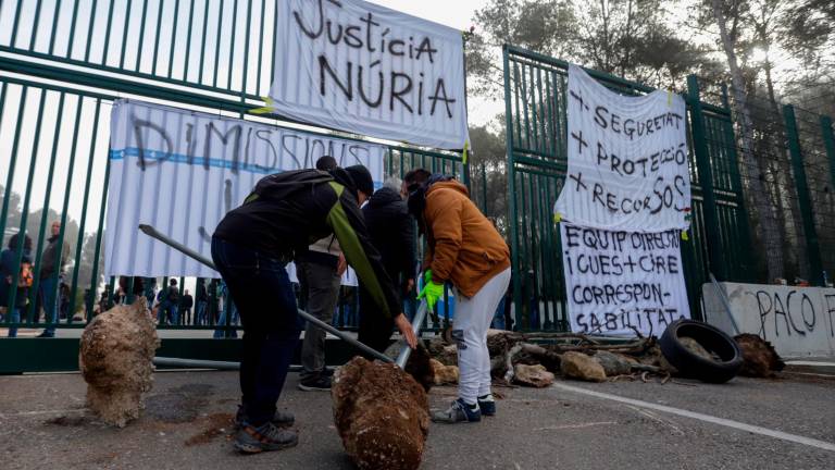 Las protestas laborales a raíz del asesinato de la cocinera de Mas d’Enric. Foto: Marc Bosch
