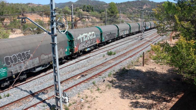 El tren afectado. Foto: ACN