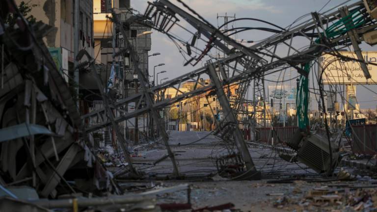 Destrozos en Gaza. Foto: EFE