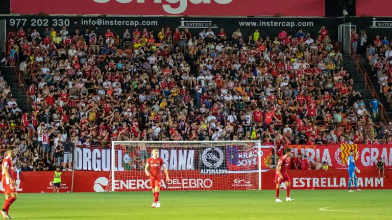 El Nàstic - Sevilla Atlético fue el último partido en casa de la temporada pasada. Foto: Nàstic