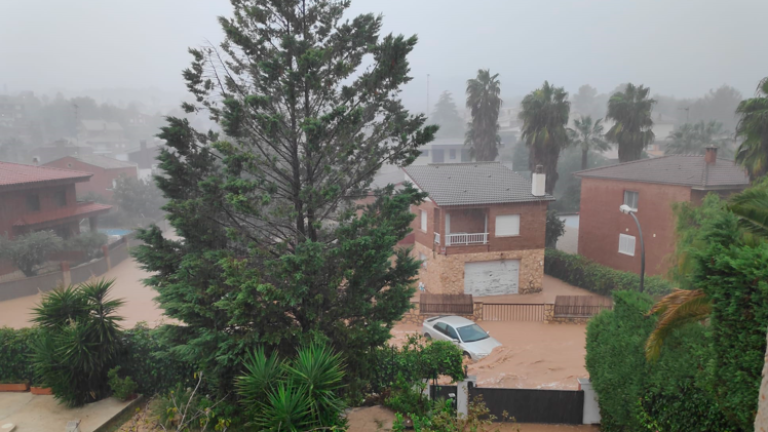 Tarragona, afectada por las lluvias.