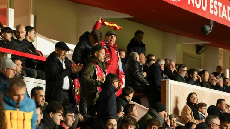 Aficionados del Nàstic en el Nou Estadi Costa Daurada. Foto: Àngel Ullate
