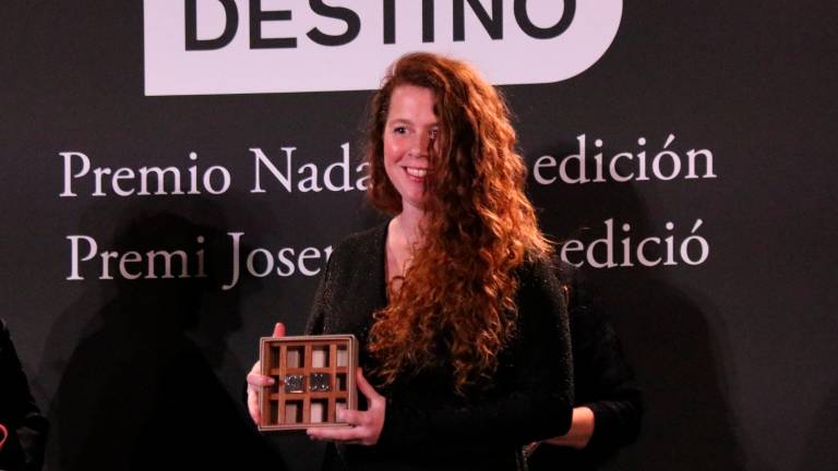 Ventura Farré después de haber recibido el premio. Foto: ACN