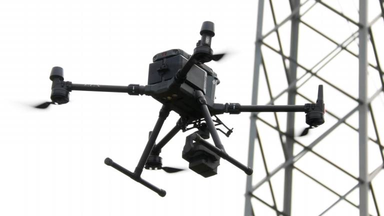 El dron que utilizará Endesa para supervisar las líneas eléctricas de la compañía. Foto: ACN