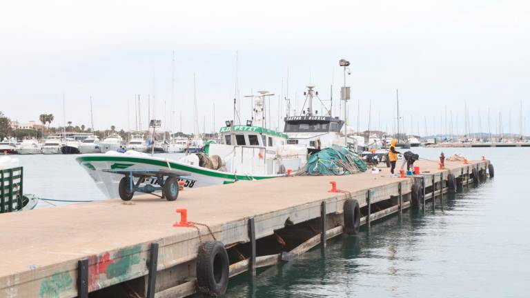 Imagen del puerto de Cambrils con embarcaciones pesqueras amarradas. Foto: Alba Mariné