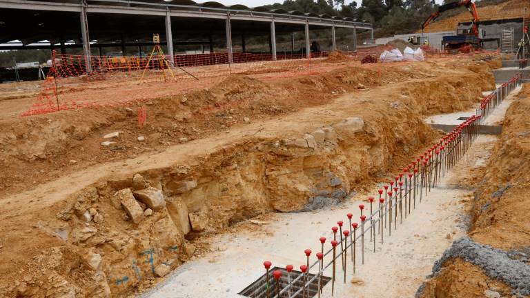 Obres d'ampliació del Centre de Tractament de Residus de la Conca de Barberà, situat a l'Espluga de Francolí. Foto: ACN