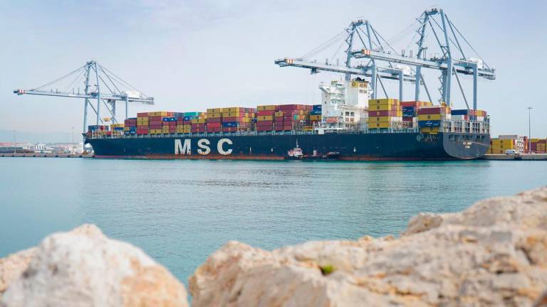 Imagen del MSC Sidny en su llegada al Port de Tarragona. Foto: Cedida