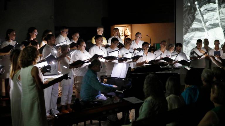 El Cor Ciutat de Tarragona, en el concert de setembre, que serví per encetar el 40è aniversari. Foto: Pere Ferré