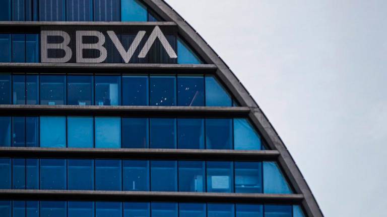 Fachada de la sede corporativa del BBVA, en Madrid. Foto: EFE/Emilio Naranjo