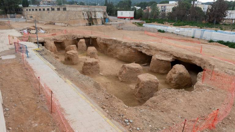 També s’han dut a terme una desena de sondejos arqueològics que han donat negatiu quant a la presència de més restes. Foto: J. Revillas