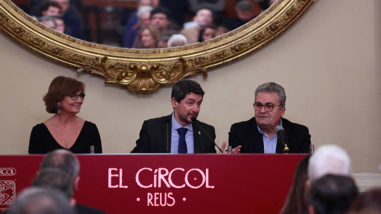 Joan Canadell, el jueves durante su intervención en El Círcol de Reus. FOTO: FABIÁN ACIDRES