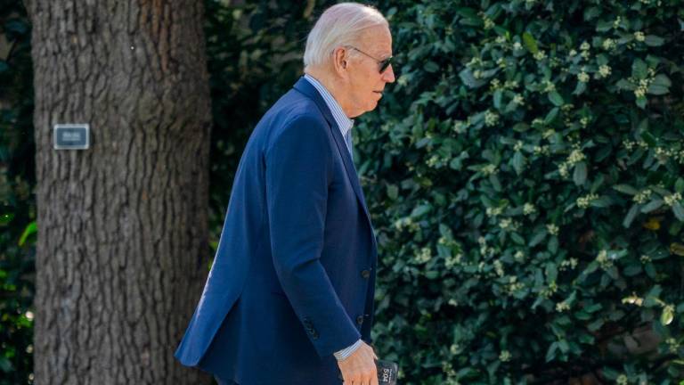 Joe Biden en su regreso a Washington. Foto: EFE