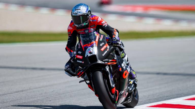 Aleix Espargaró brilló en la jornada del viernes en Moto GP.