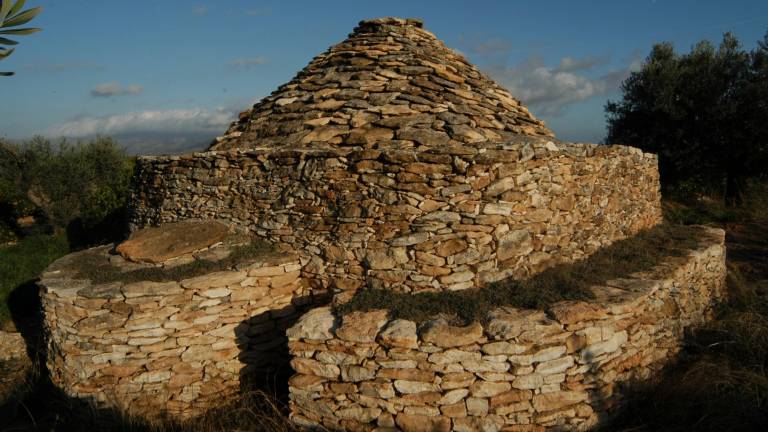 Exemple de construcció amb la tècnica ancestral de la pedra en sec. Foto: J. Revillas