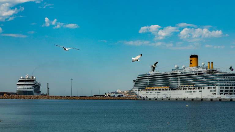 Imagen de dos cruceros en el Port de Tarragona. Foto: Àngel Ullate