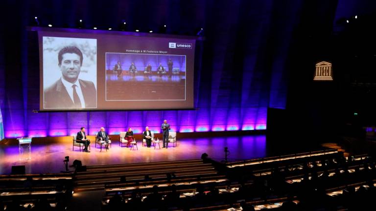La Unesco rindió este miércoles un cálido homenaje al español Federico Mayor Zaragoza. Foto: ACN