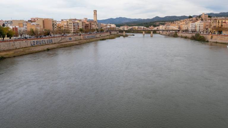 El riu Ebre vist des del pont roig de Tortosa. Foto: Joan Revillas