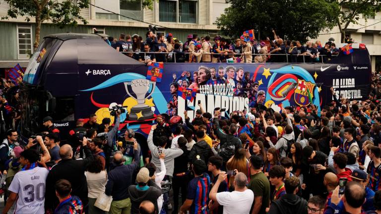 $!El Barça celebra una Liga muy esperada tras cuatro años de sequía