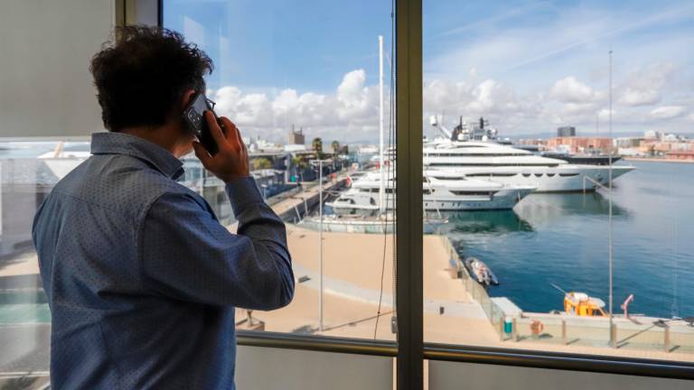 Vistas de Port Tarraco desde el interior de una de las oficinas ubicadas en su Business Pier. Foto: Marc Bosch