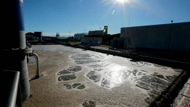 Las muestras analizadas en el marco del estudio se recogen en la depuradora de Tarragona. Foto: Lluís Milián