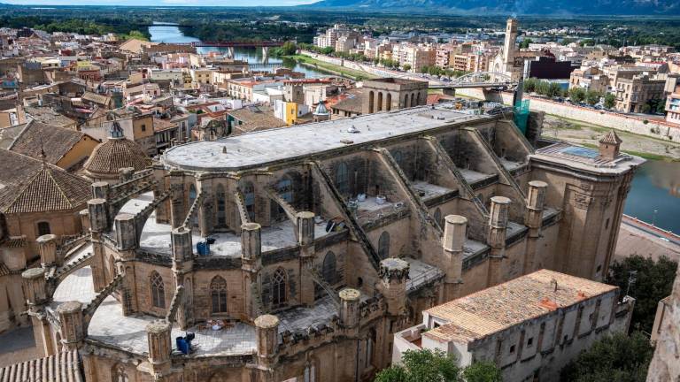 La catedral de Tortosa sigue inacabada. Foto: cedida