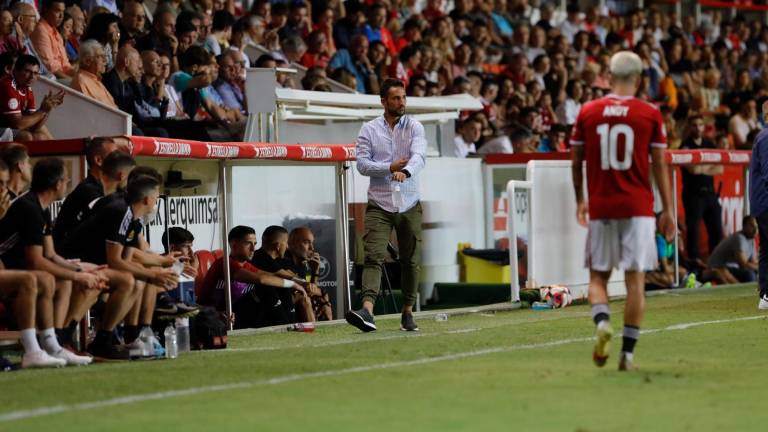 El entrenador del Nàstic, Dani Vidal, quiere mantener el ritmo de puntuación de la temporada en su tercera salida de la temporada. FOTO: Pere Ferré