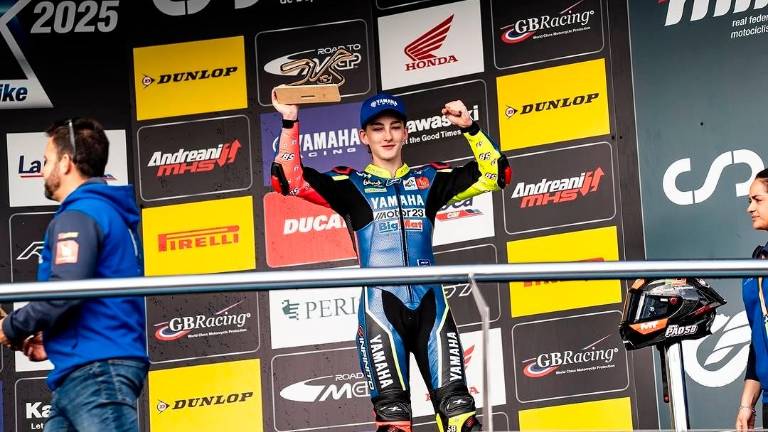 Paola Ramos, en el podio de Jerez. Foto: Cedida