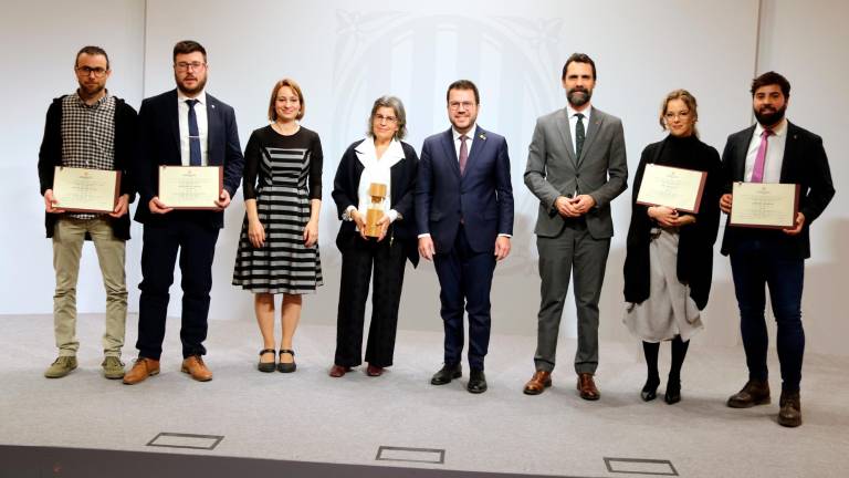 Foto de familia dels premiats. Foto: ACN