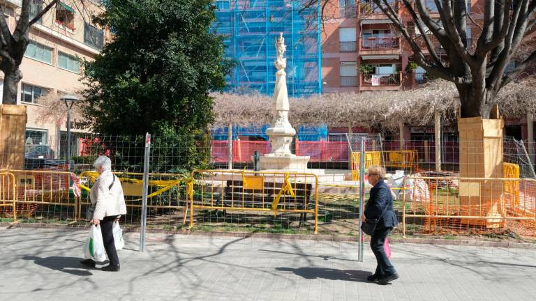 $!La reforma de la calle Ample y Pintor Fortuny dará continuidad a los trabajos ya iniciados en la plaza del Víctor. FOTO: Fabián Acidres