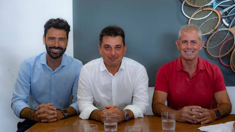 Marino Pérez, Manel Albiac y Miquel Puigdevall. Foto: Angel Ullate