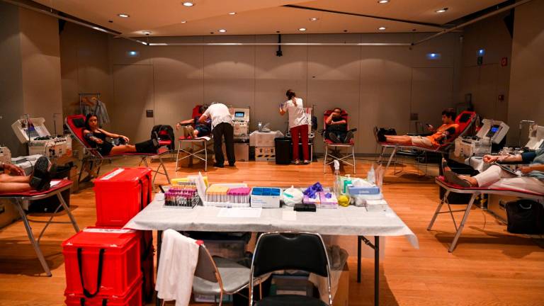 Un momento de una de las campañas de donación de plasma del Banc de Sang i Teixits. Foto: BST/@salut_cat