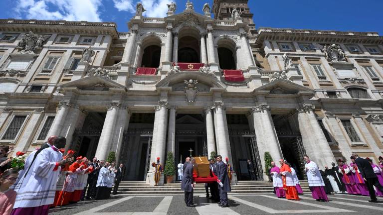 Emotivas imágenes durante el funeral del Papa