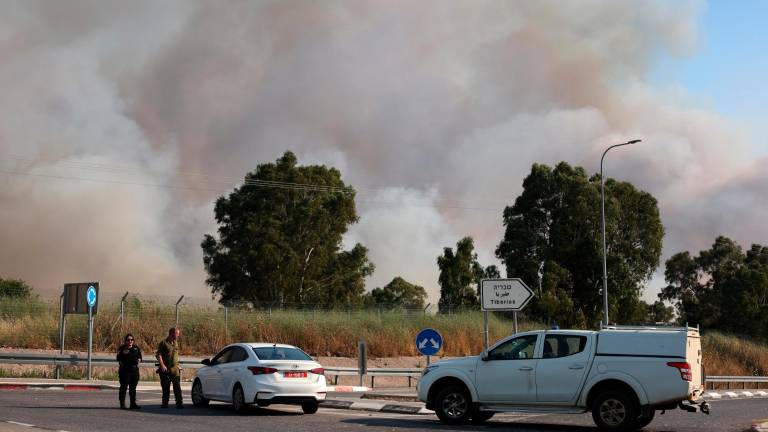 Los proyectiles han caído en su mayoría en terreno no urbanizado. Foto: EFE
