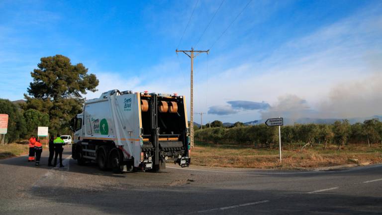 A partir de la setmana vinent, la planta de compostatge començarà a rebre i emmagatzemar la poda vegetal dels ajuntaments a la nova zona habilitada. Foto: cedida