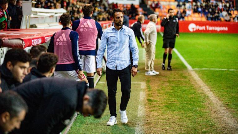 Dani Vidal vivió en la primera vuelta un partido muy intenso contra el Tarazona. Foto: Ángel Ullate