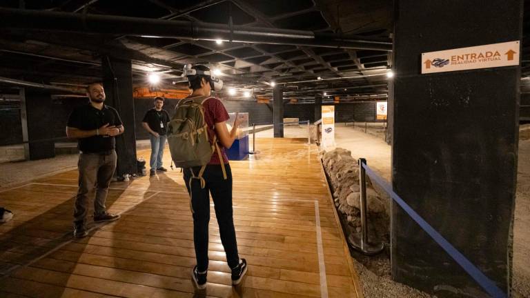 Un momento del recorrido, que incluye juegos de realidad virtual, entre otras tecnologías. Foto: Àngel Ullate