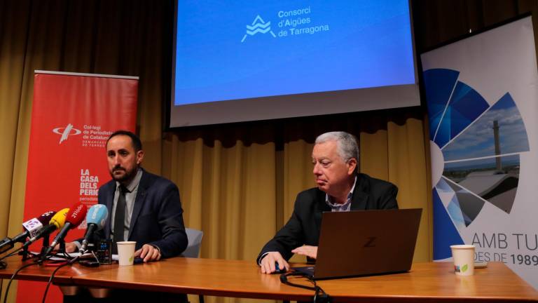 El president del CAP, Joan Alginet, i el gerent, Josep-Xavier Pujol. FOTO: ACN
