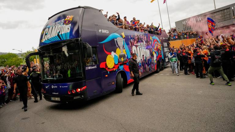$!El Barça celebra una Liga muy esperada tras cuatro años de sequía