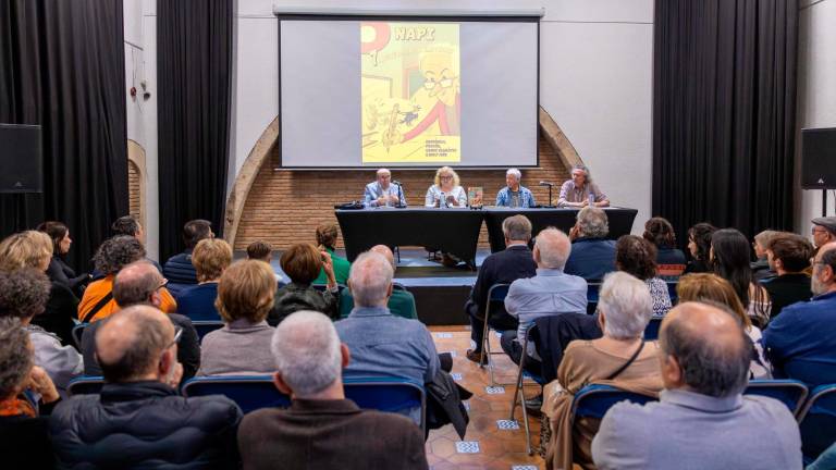 Imagen de la presentación del libro de Napi en la Casa de les Lletres. Foto: Marc Bosch